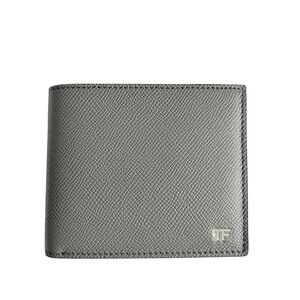 Tom Ford Gray Bi-Fold Leather Wallet